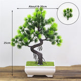 Artificial Plants Pine Bonsai Small Tree Pot Plants Fake Flowers Potted Ornaments For Home Decoration Hotel Garden Decor,