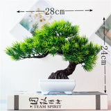 Artificial Plants Pine Bonsai Small Tree Pot Plants Fake Flowers Potted Ornaments For Home Decoration Hotel Garden Decor