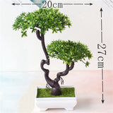 Artificial Plants Pine Bonsai Small Tree Pot Plants Fake Flowers Potted Ornaments For Home Decoration Hotel Garden Decor,