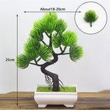 Artificial Plants Pine Bonsai Small Tree Pot Plants Fake Flowers Potted Ornaments For Home Decoration Hotel Garden Decor