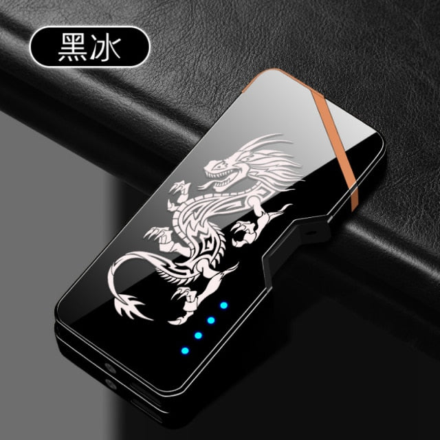 Laser Unusual Plasma Lighter Electric USB Windproof Flameless Cigarette Lighters Gadgets For Men Technology Dropship Suppliers