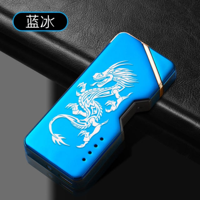 Laser Unusual Plasma Lighter Electric USB Windproof Flameless Cigarette Lighters Gadgets For Men Technology Dropship Suppliers,