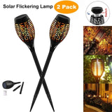 12 Led Solar Garden Light Outdoor Solar Light Waterproof Flickering Flame Torches Lawn Lamp For Garden Pathway Decoration