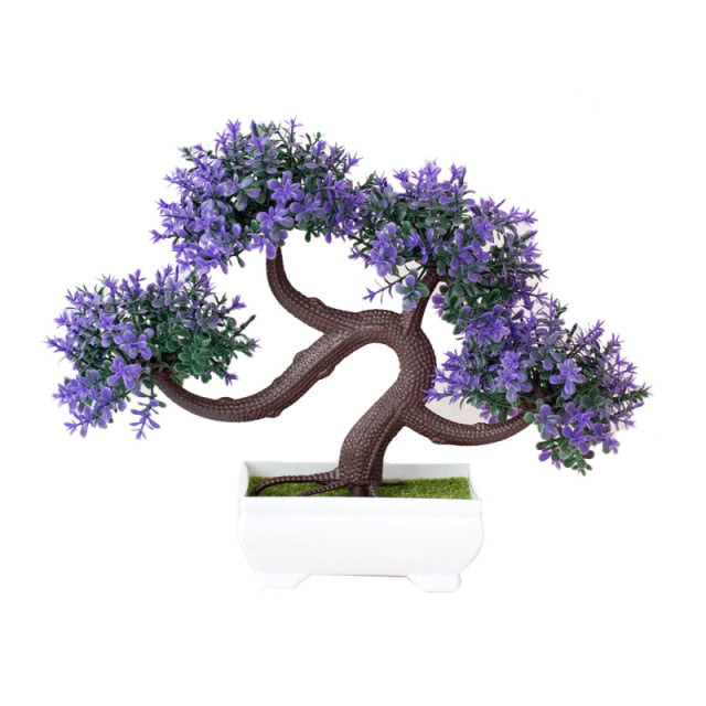 Artificial Plants Pine Bonsai Small Tree Pot Plants Fake Flowers Potted Ornaments For Home Decoration Hotel Garden Decor,