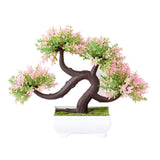 Artificial Plants Pine Bonsai Small Tree Pot Plants Fake Flowers Potted Ornaments For Home Decoration Hotel Garden Decor