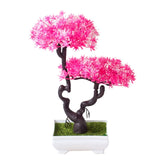 Artificial Plants Pine Bonsai Small Tree Pot Plants Fake Flowers Potted Ornaments For Home Decoration Hotel Garden Decor
