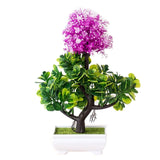 Artificial Plants Pine Bonsai Small Tree Pot Plants Fake Flowers Potted Ornaments For Home Decoration Hotel Garden Decor