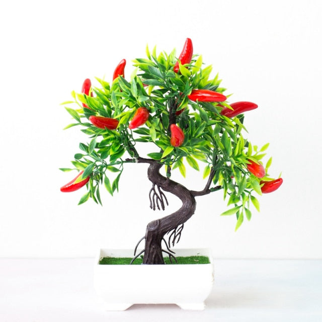 Artificial Plants Pine Bonsai Small Tree Pot Plants Fake Flowers Potted Ornaments For Home Decoration Hotel Garden Decor,