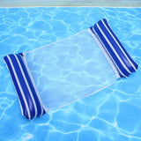 Floating Water Hammock Float Lounger Floating Toys Inflatable Floating Bed Chair Swimming Pool Foldable Inflatable Hammock Bed,