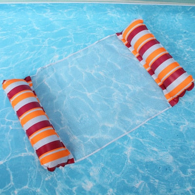 Inflatable Foldable Floating Row Backrest Air Mattresses Bed Beach Swimming Pool Water Sports Lounger float Chair Hammock Mat,