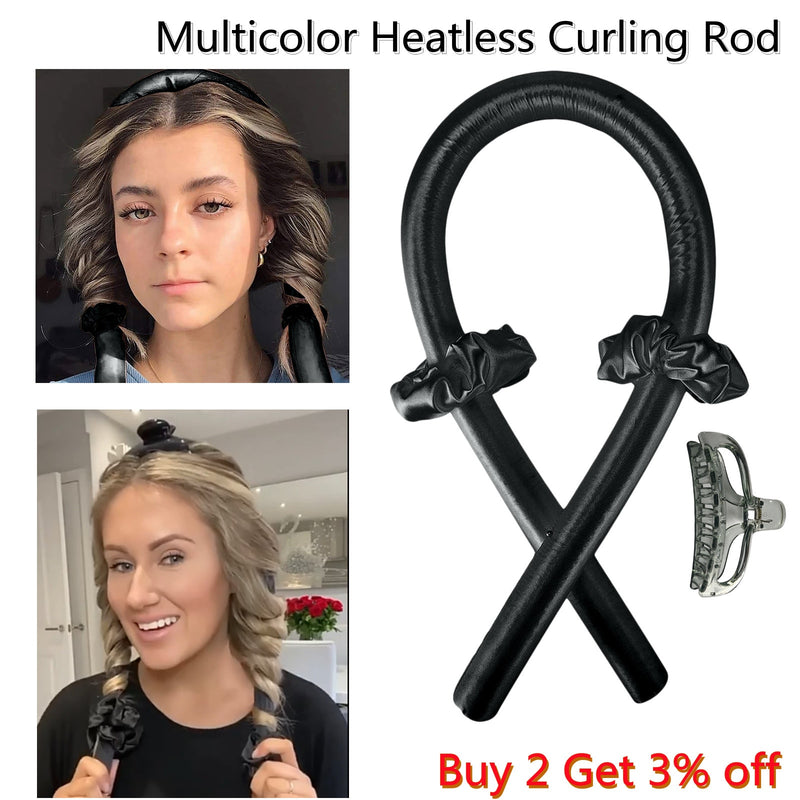 Heatless Curling Rod Headband Lazy Curler Set Make Hair Soft Shiny No Heat Spiral Pear Flower Curling Iron Modeling Accessories,