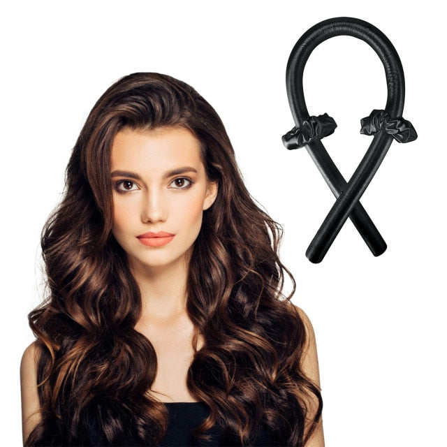 Heatless Curling Rod Headband Lazy Curler Set Make Hair Soft Shiny No Heat Spiral Pear Flower Curling Iron Modeling Accessories,