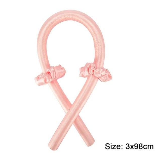 Heatless Curling Rod Headband Lazy Curler Set Make Hair Soft Shiny No Heat Spiral Pear Flower Curling Iron Modeling Accessories,