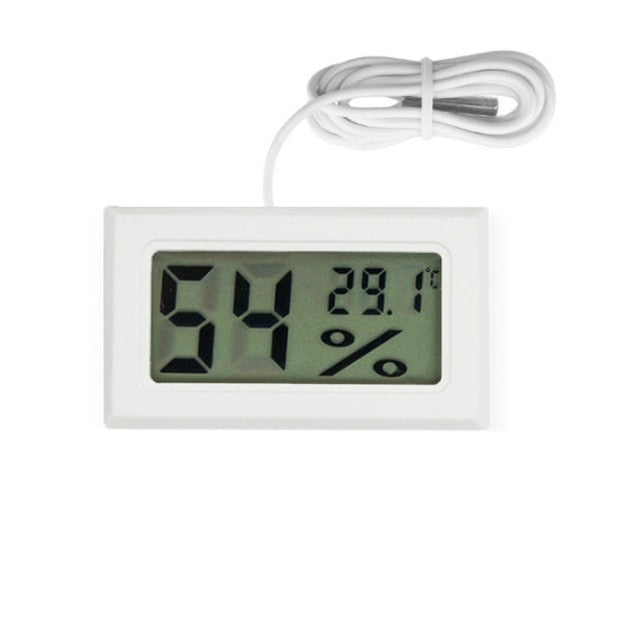 Digital Thermometer Hygrometer Mini LCD Humidity Meter Freezer Fridge Thermometer for -50~70 Coolers Aquarium Chillers,