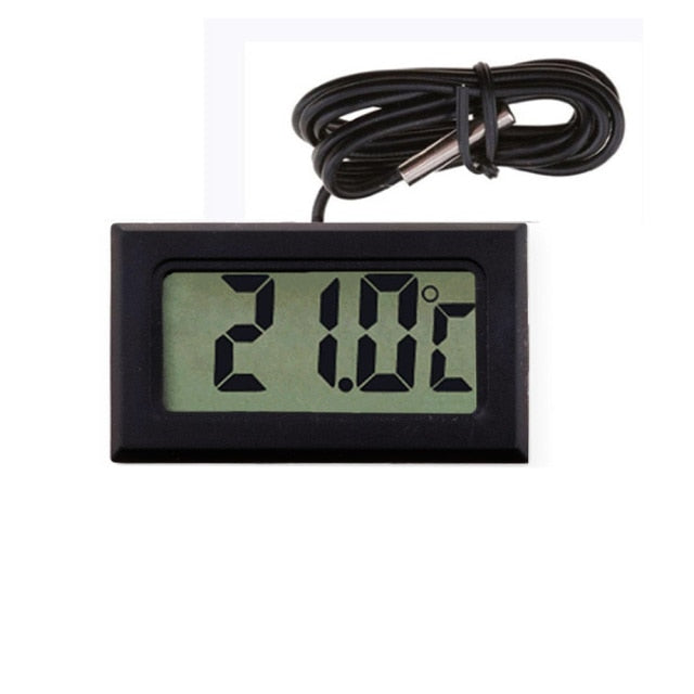 Digital Thermometer Hygrometer Mini LCD Humidity Meter Freezer Fridge Thermometer for -50~70 Coolers Aquarium Chillers,