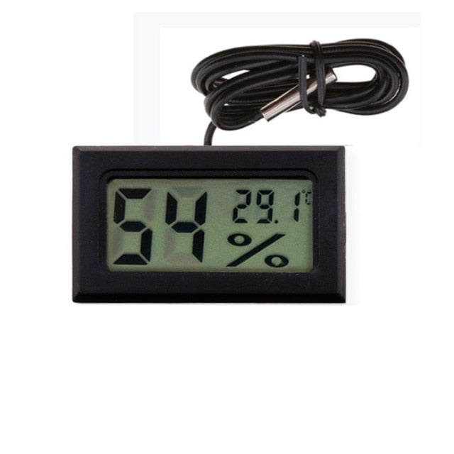 Digital Thermometer Hygrometer Mini LCD Humidity Meter Freezer Fridge Thermometer for -50~70 Coolers Aquarium Chillers,