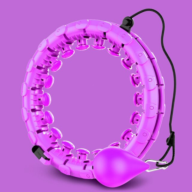 24 Sections Smart Detachable Finess Hoop Waist Trainer For Slimming Massage Lose Weight Sport at Home Weighted Hoop Smart Ring,