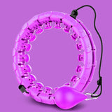 24 Sections Smart Detachable Finess Hoop Waist Trainer For Slimming Massage Lose Weight Sport at Home Weighted Hoop Smart Ring,