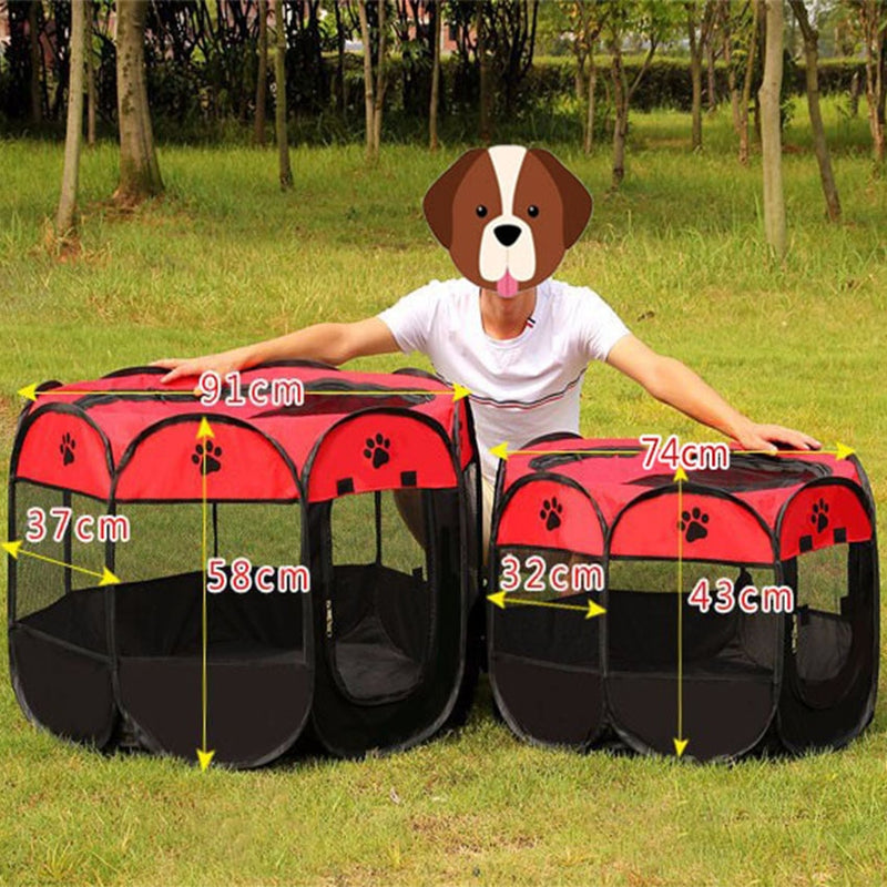 Pet Cage Portable Pet Tent Folding Dog House Indoor Cat Tent Puppy Kennel For Dog Cat Rabbits Outdoor Playpen Easy Operation,