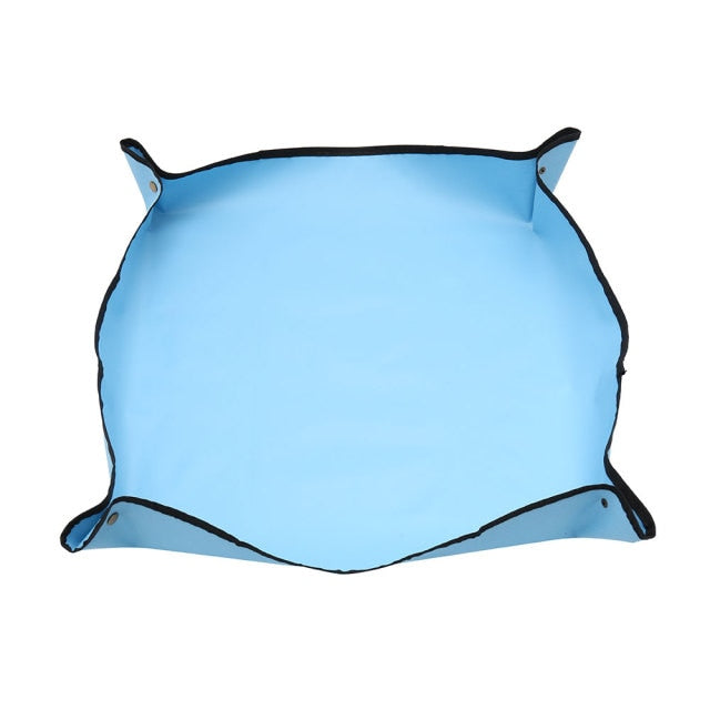 Plant Change Thicken Pad Reusable Waterproof Basin Land Cushion Square Gardening Mix Soil Lock Design Mat Flower Pot 100x100CM,