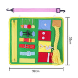 Children Montessori Toy Early Educational Math Learning Toys Baby Busy Board Sensory Develop Basic Life Skills Girls Boy Gift,