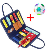 Children Montessori Toy Early Educational Math Learning Toys Baby Busy Board Sensory Develop Basic Life Skills Girls Boy Gift,