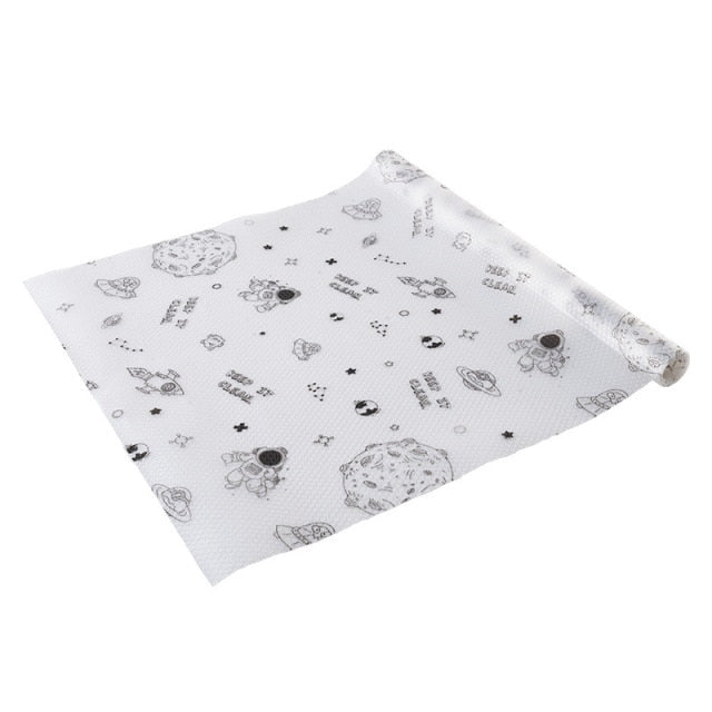 45X122 cm drawer mat oil-proof moisture kitchen table shelf liner mats cupboards pad paper non slip waterproof closet placemat,