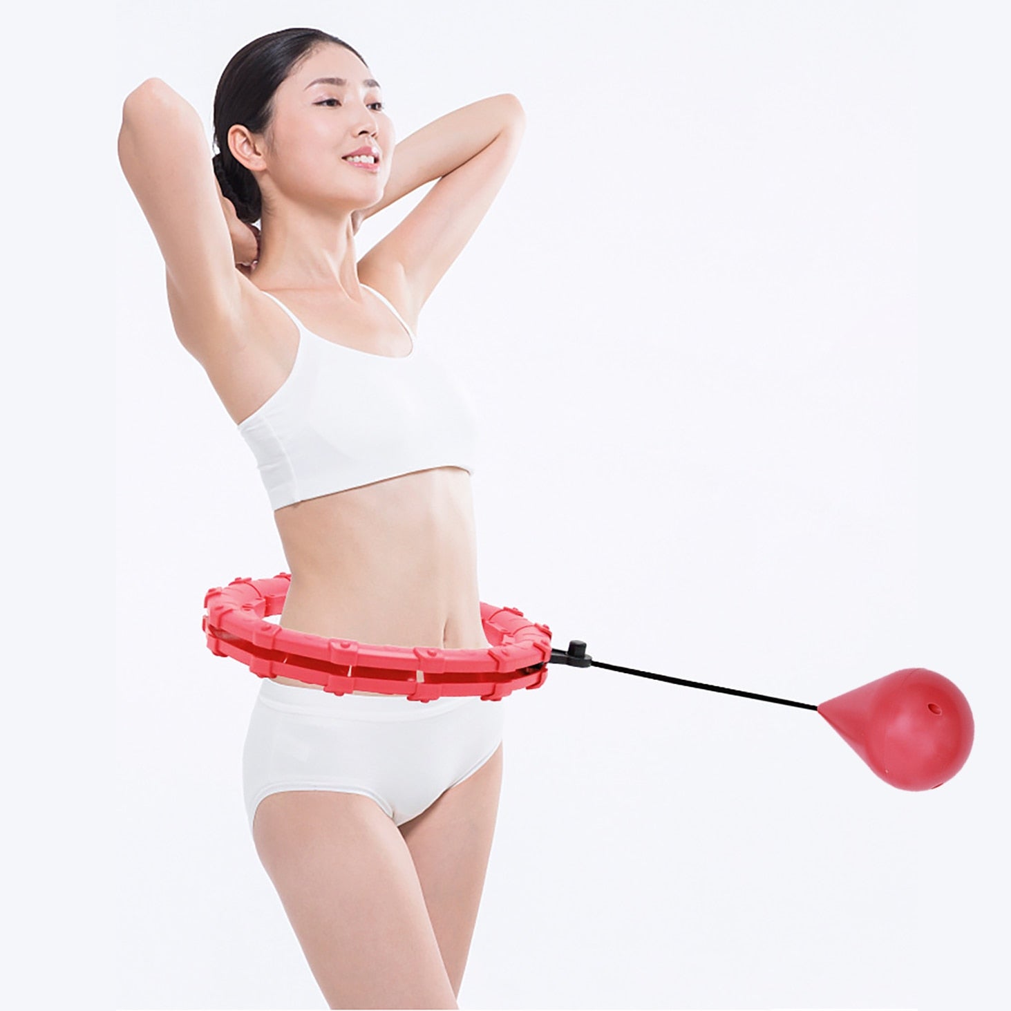 Fitness Smart Sport Hoop Adjustable Thin Waist Exercise Gym Circle ring Fitness Equipment Waist Support Belt Back,