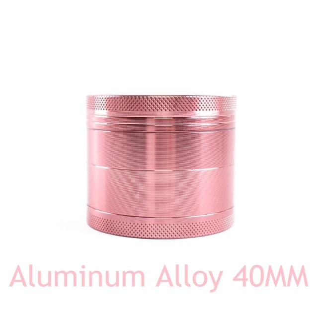SWSMOK 40MM 4-layer Aluminum Alloy Herbal Herb Tobacco Grinder Spice Weed Grinders Smoking Pipe Accessories Gold Smoke Cutter,