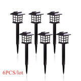2/4/6/8pcs Led Solar Pathway Lights Waterproof Outdoor Solar Lamp for Garden/Landscape/Yard/Patio/Driveway/Walkway Lighting,