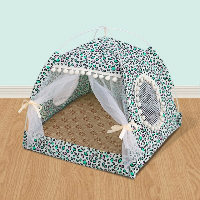 Pet tent bed for cat house cozy products for pet accessories nest comfy calming cat beds for small dogs chihuahua tent hammock,