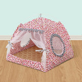 Pet tent bed for cat house cozy products for pet accessories nest comfy calming cat beds for small dogs chihuahua tent hammock,