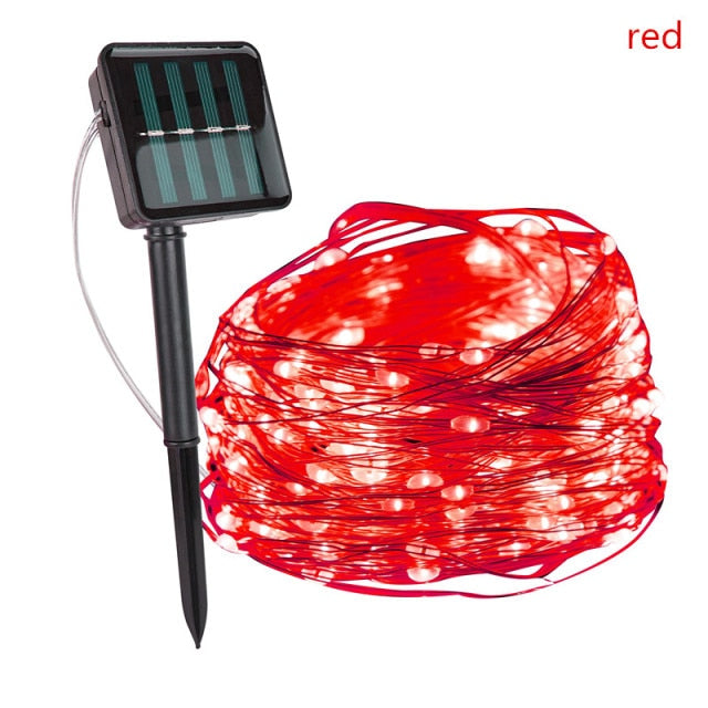 LED Outdoor Solar Lamp String Lights 100/200 LEDs Fairy Holiday Wedding Party Garland Solar Garden Waterproof for Home Led Decor,