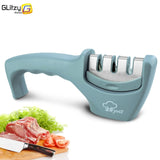 Knife Sharpener 3 Stages Professional Whetstone Kitchen Sharpening Stone Tungsten Diamond Grinder Damascus Chef Accessories Tool,