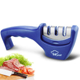 Knife Sharpener 3 Stages Professional Whetstone Kitchen Sharpening Stone Tungsten Diamond Grinder Damascus Chef Accessories Tool,