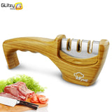 Knife Sharpener 3 Stages Professional Whetstone Kitchen Sharpening Stone Tungsten Diamond Grinder Damascus Chef Accessories Tool,