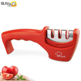 Knife Sharpener 3 Stages Professional Whetstone Kitchen Sharpening Stone Tungsten Diamond Grinder Damascus Chef Accessories Tool,