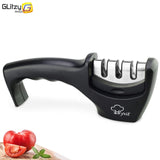 Knife Sharpener 3 Stages Professional Whetstone Kitchen Sharpening Stone Tungsten Diamond Grinder Damascus Chef Accessories Tool,