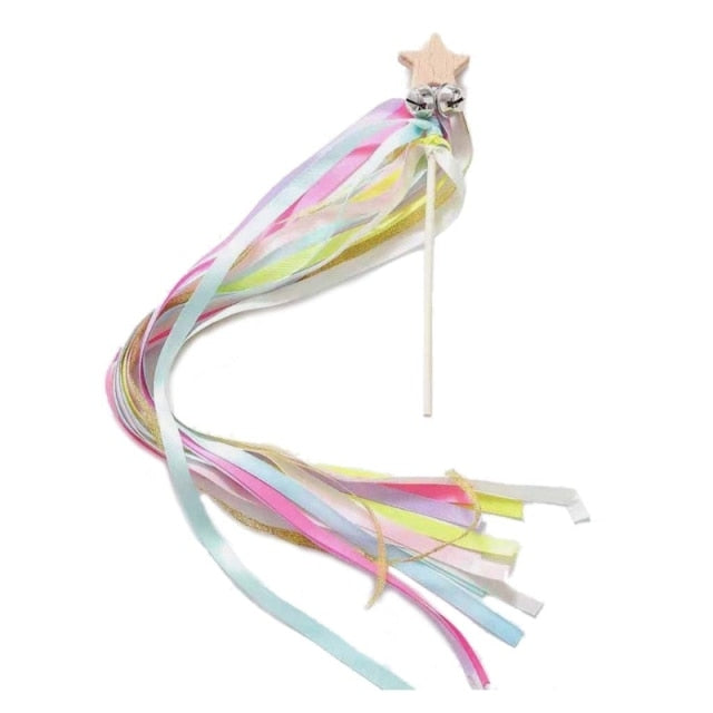 Montessori Style Sensory Toy BPA-free Non-toxic Baby Ribbon Ring Newborns Upwards Develop Colour Recognition Sensory Toy,
