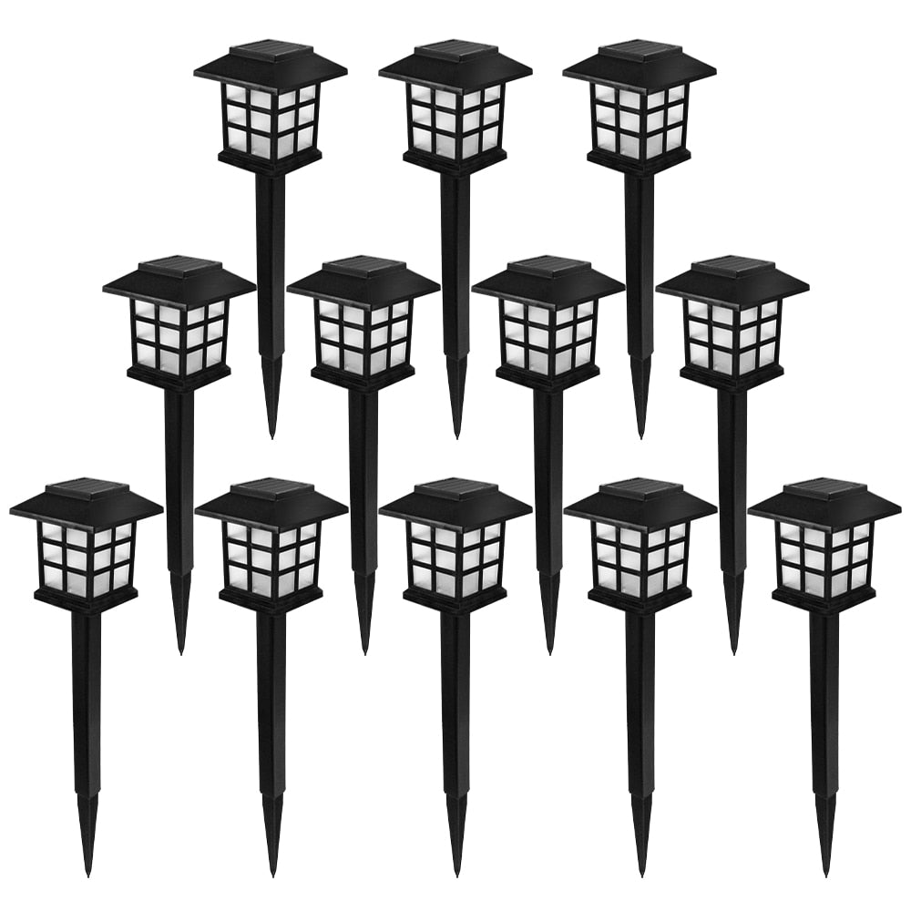 Solar Pathway LED Lights Lawn Lamp Waterproof Outdoor Lantern Garden Lighting Solar Powered Landscape Decoration for Walkway