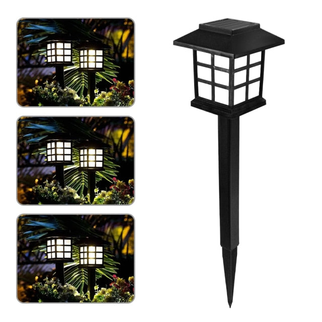Solar Pathway LED Lights Lawn Lamp Waterproof Outdoor Lantern Garden Lighting Solar Powered Landscape Decoration for Walkway