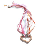 Montessori Style Sensory Toy BPA-free Non-toxic Baby Ribbon Ring Newborns Upwards Develop Colour Recognition Sensory Toy,