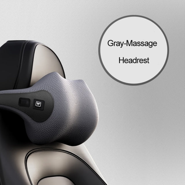 JINSERTA Massage Neck Support Pillow Car Seat Back Support Headrest Pillow Simulation Human Massage Car Back Travel Home Office,