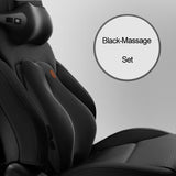 JINSERTA Massage Neck Support Pillow Car Seat Back Support Headrest Pillow Simulation Human Massage Car Back Travel Home Office,