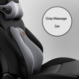 JINSERTA Massage Neck Support Pillow Car Seat Back Support Headrest Pillow Simulation Human Massage Car Back Travel Home Office,
