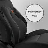 JINSERTA Massage Neck Support Pillow Car Seat Back Support Headrest Pillow Simulation Human Massage Car Back Travel Home Office,