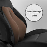 JINSERTA Massage Neck Support Pillow Car Seat Back Support Headrest Pillow Simulation Human Massage Car Back Travel Home Office,