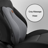 JINSERTA Massage Neck Support Pillow Car Seat Back Support Headrest Pillow Simulation Human Massage Car Back Travel Home Office,