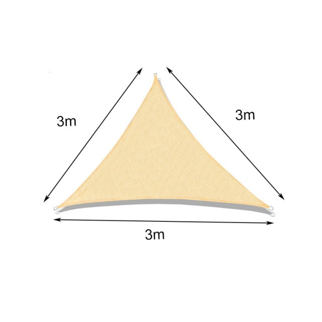 Outdoor Sun Shade Sail Garden Awning Easy Waterproof Terrace Tourist Parasol Pergola Gazebos Camping Multicolored Canvas Anti-UV