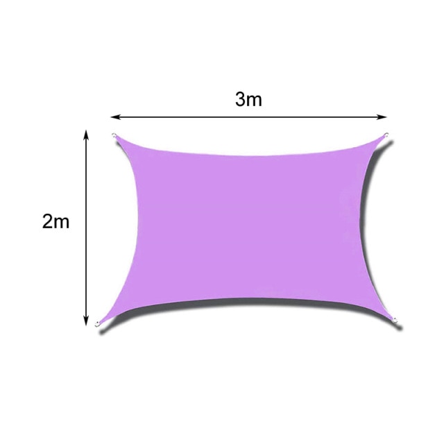 Outdoor Sun Shade Sail Garden Awning Easy Waterproof Terrace Tourist Parasol Pergola Gazebos Camping Multicolored Canvas Anti-UV